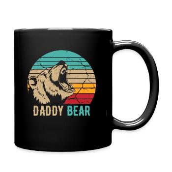 Papa Ours - Mug uni - noir - Droite