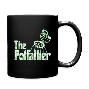 The Potfather | Gärtner Züchter Geschenk - Tasse einfarbig - Schwarz - Rechts