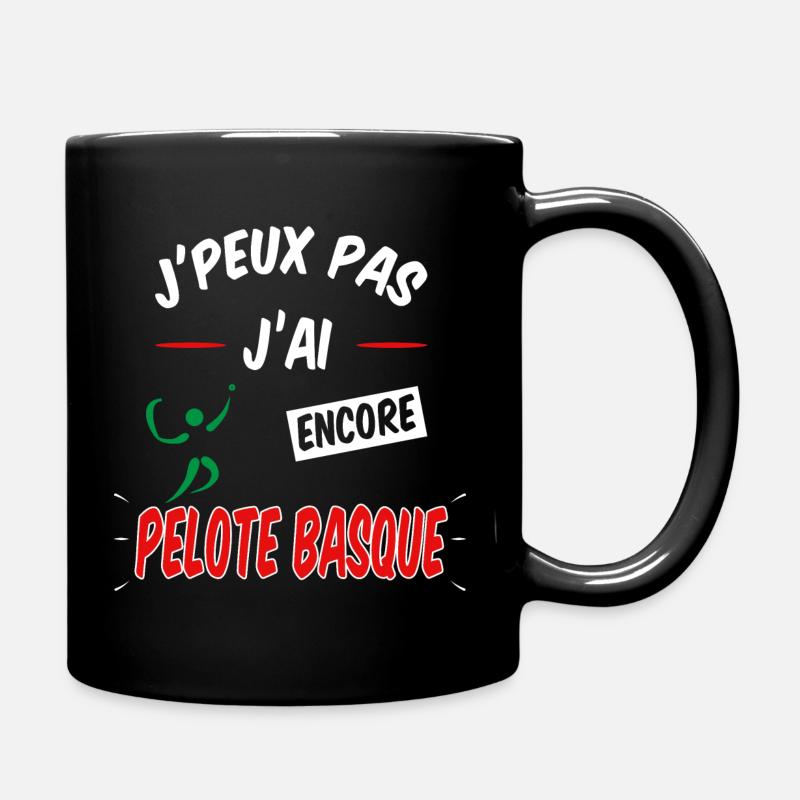 J'peux pas j'ai pelote basque - Mug uni - noir