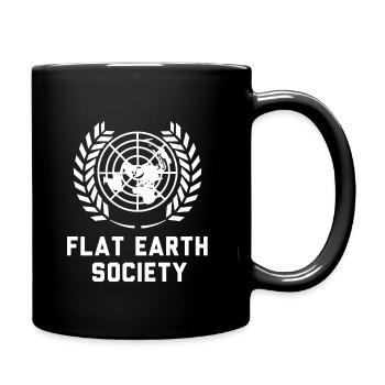 Flat Earth Society Terre plate Conspiration - Mug uni - noir - Droite