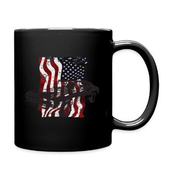Muscle Car USA America - Full Colour Mug - black - Right