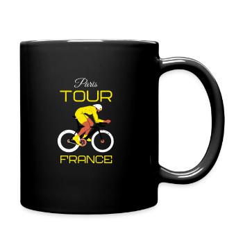 Frankreich Tour Fan Radfahren Paris French Bike Love - Tasse einfarbig - Schwarz - Rechts