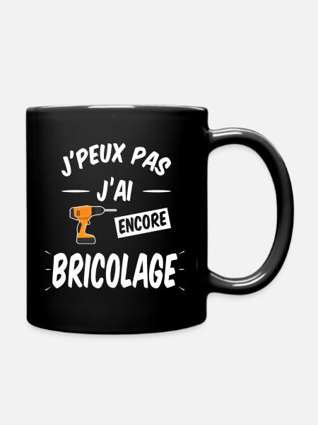 J'peux pas j'ai encore bricolage - Mug uni - noir