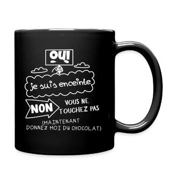 I'm pregnant - future mom - Full Colour Mug - black - Right