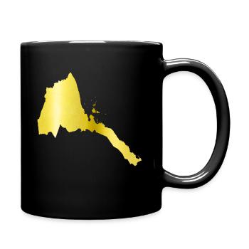 eritrea hall gold - Tasse einfarbig - Schwarz - Rechts