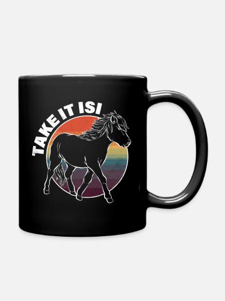 Poney cheval islandais - Mug uni - noir