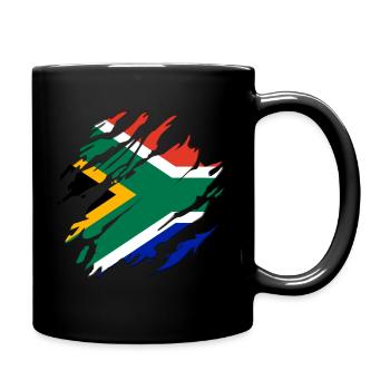Drapeau Afrique du Sud Afrique - Mug uni - noir - Droite