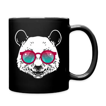 Lunettes de soleil Panda - Mug uni - noir - Droite