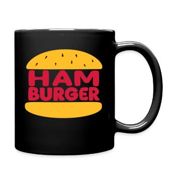 Hamburgers - the original burger! - Full Colour Mug - black - Right