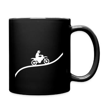 Motorbike motocross - Full Colour Mug - black - Right