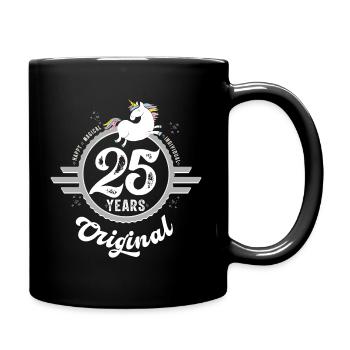 Licorne originale vintage 25e anniversaire - Mug uni - noir - Droite