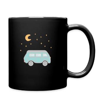 Campervan under the stars - Full Colour Mug - black - Right