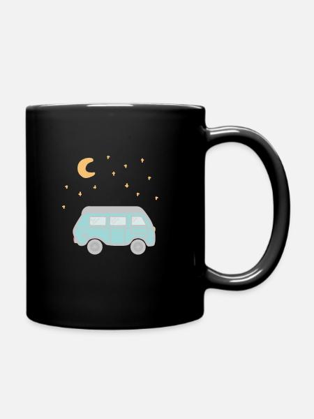 Camping-car sous les étoiles - Mug uni - noir