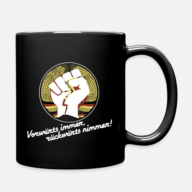DDR - Vorwärts immer, rückwärts nimmer ! - Tasse einfarbig - Schwarz