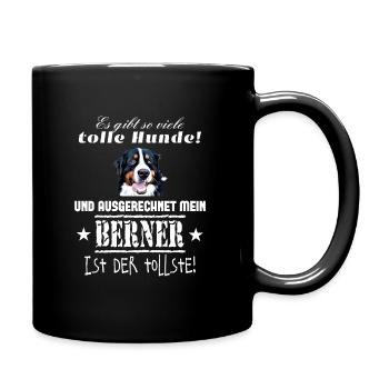 Berner Sennenhund T-Shirt berner sennen - Tasse einfarbig - Schwarz - Rechts
