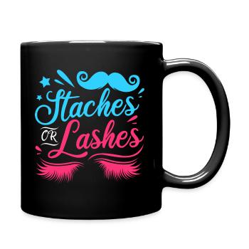 Nachwuchs Baby Schwangerschaft Gender Reveal Team - Tasse einfarbig - Schwarz - Rechts