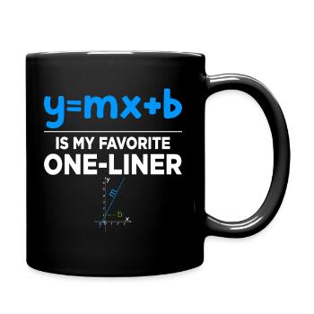 Mathematician Math Teacher Funny Sayings Gift - Full Colour Mug - black - Right