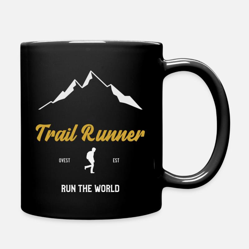 Trail Runner - Run the World - Full Colour Mug - black