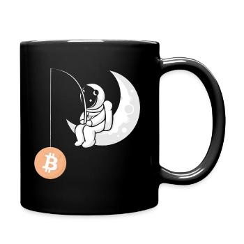 Bitcoin Liebhaber BTC Hodler Bitcoin Coin - Tasse einfarbig - Schwarz - Rechts