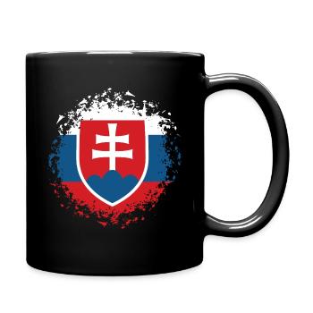 Slovakia Flag Vintage Slovak Flag Home - Full Colour Mug - black - Right