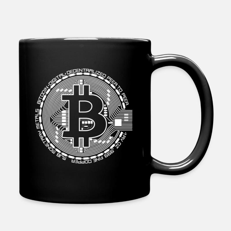 Bitcoin - Tasse einfarbig - Schwarz