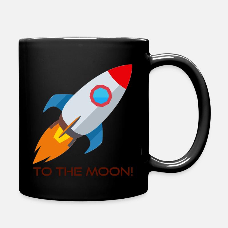 Mond - Tasse einfarbig - Schwarz