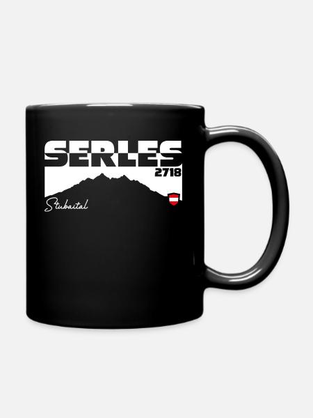 Serles Stubaital 7 Summits Gipfel Austria Flagge - Tasse einfarbig - Schwarz