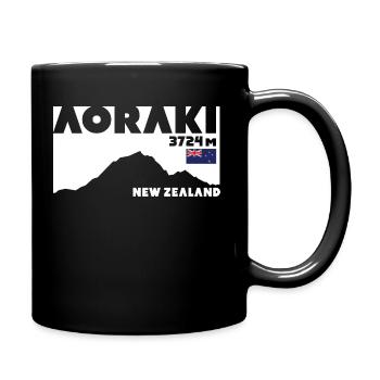 Mount Cook Aoraki Maori New Zealand Neuseeland - Full Colour Mug - black - Right