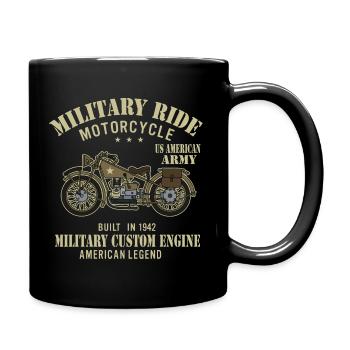 Military Ride American Legend Motorbike Journey - Mug uni - noir - Droite