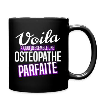 Ostéopathe osté kiné - Mug uni - noir - Droite