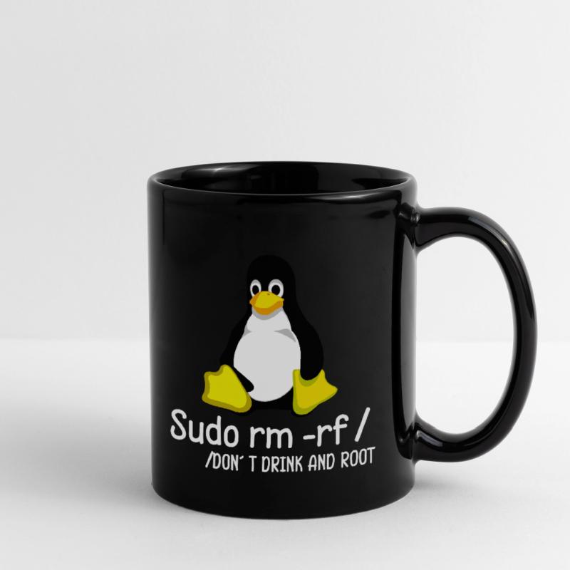 Sudo rm -rf / Programmeur Tux Pingouin Coding Mug uni