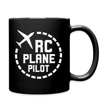 Rc Avion pilote pilote modèle de vol - Mug uni - noir - Droite