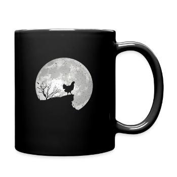 Poulets agriculture ferme lune lune - Mug uni - noir - Droite