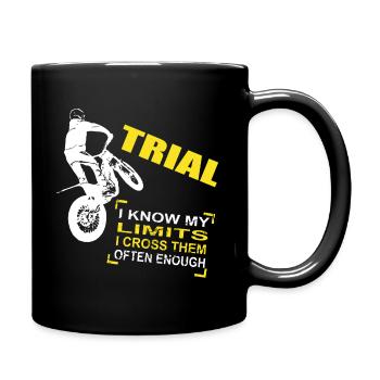 Trial - Trialsport - Moto Trial - Motorcycle Trial - Tasse einfarbig - Schwarz - Rechts
