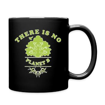 Nachhaltigkeit - Tasse einfarbig - Schwarz - Rechts