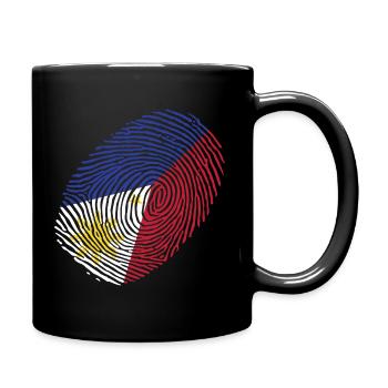 Philippinen - Tasse einfarbig - Schwarz - Rechts