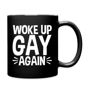 Drôle gay Pride Lesbian Pride Ok To Be Gay - Mug uni - noir - Droite