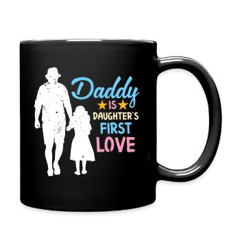 Papa est le premier amour de sa fille - Mug uni - noir - Droite