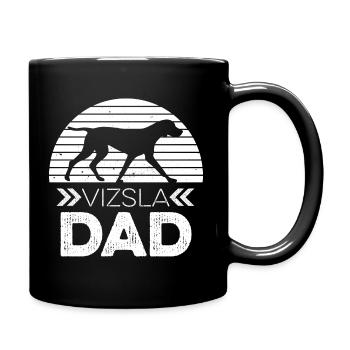 Magyar Vizsla Design für deinen Vizsla Papa - Tasse einfarbig - Schwarz - Rechts