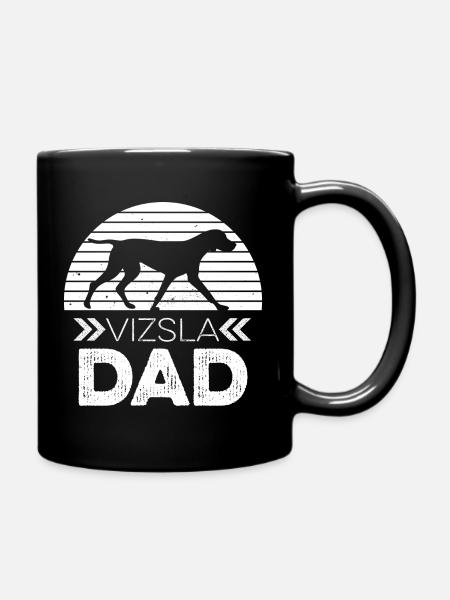 Magyar Vizsla Design für deinen Vizsla Papa - Tasse einfarbig - Schwarz