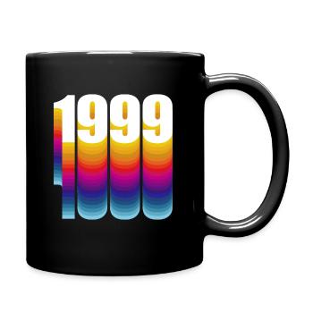 1999 Jahrgang Geburtsjahr - Tasse einfarbig - Schwarz - Rechts