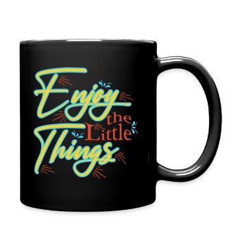 Enjoy the Little Things - Mug uni - noir - Droite