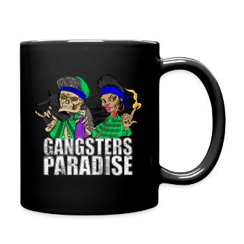Gangsters Paradise - Tasse einfarbig - Schwarz - Rechts