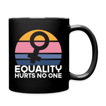 Feministin Feminismus Emanzipation Geschenk - Tasse einfarbig - Schwarz - Rechts