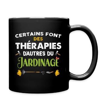 Jardinage, jardinier humour - Mug uni - noir - Droite