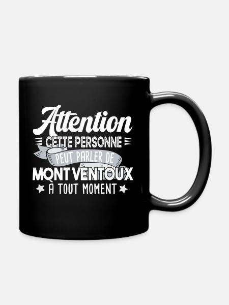 Mont Ventoux Cycliste Montagne Randonnée Alpes - Mug uni - noir