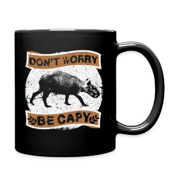 Capybara capybara rodent - Full Colour Mug - black - Right
