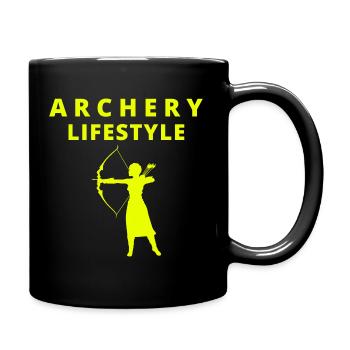 Archery Archery Bow Bow Vintage Retro - Full Colour Mug - black - Right