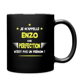 Enzo cadeau humour et drôle - Mug uni - noir - Droite