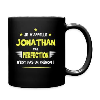 Jonathan cadeau humour et drôle - Mug uni - noir - Droite